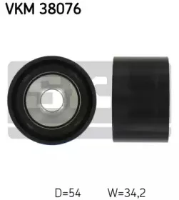 VKM 38076 SKF Паразитный / ведущий ролик, поликлиновой ремень VKM 38076 SKF Паразитный / ведущий ролик, поликлиновой ремень